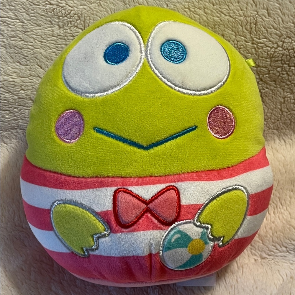 Squishmallows Keroppi Beach-Themed Plush 7” - no tags